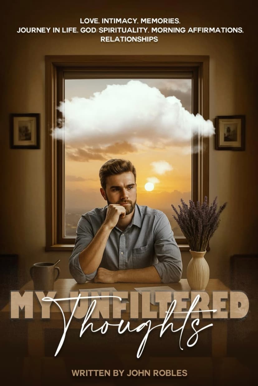 My Unfiltered Thoughts poetry book front cover